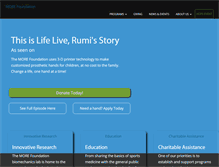 Tablet Screenshot of more-foundation.org